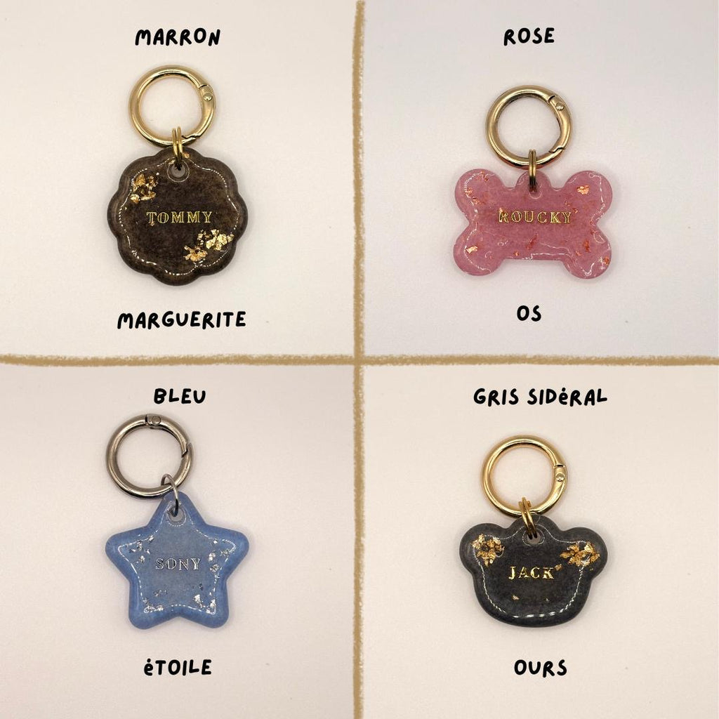 Médaille pour chien personnalisée en résine époxy