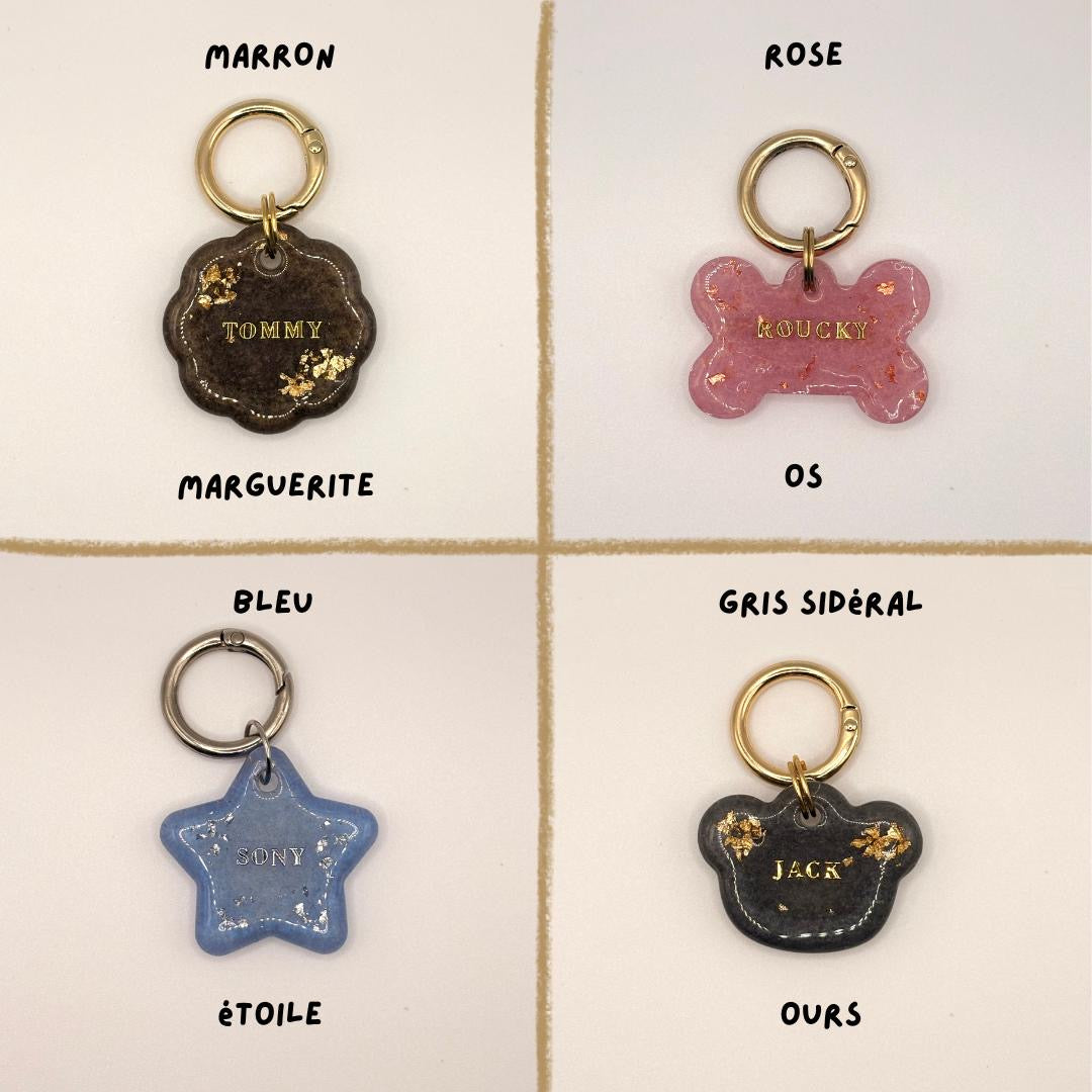 Médaille pour chien personnalisée en résine époxy