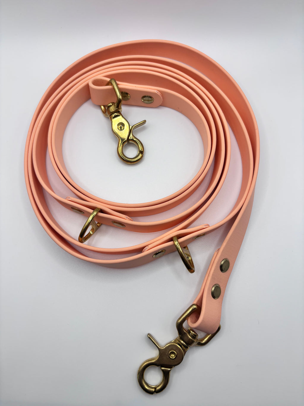 Laisse Multi-Positions BIOTHANE® - Peach Pastel