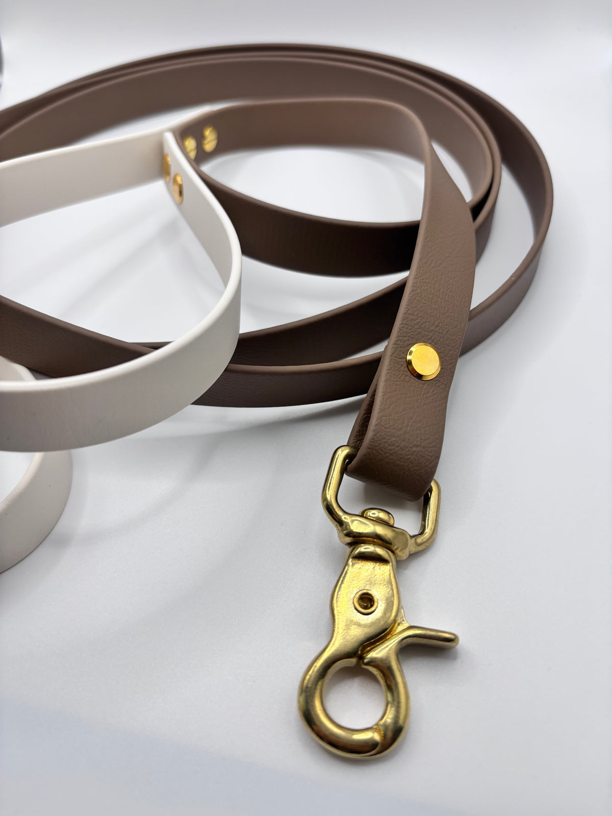 Laisse Longue Chien Bicolore BIOTHANE® - Mocha