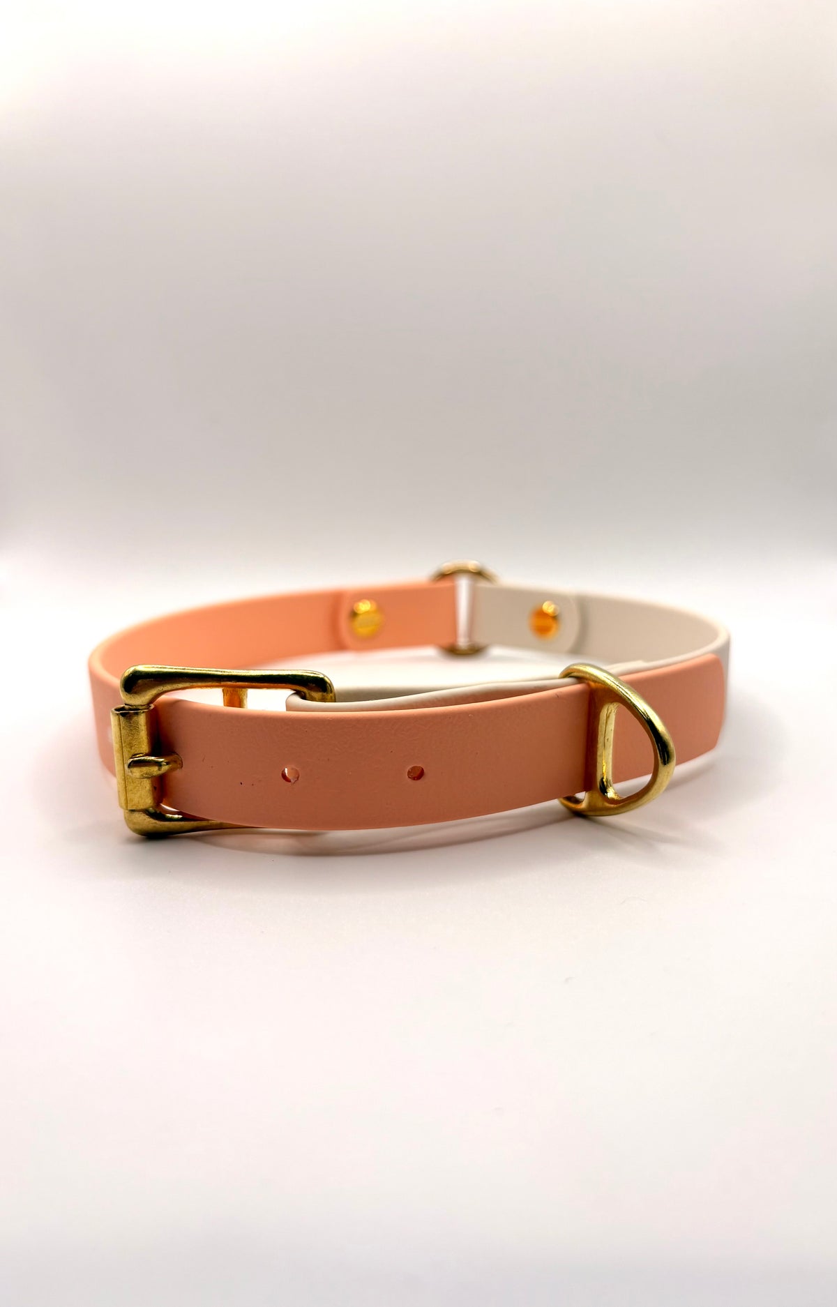 Collier pour chien Bicolore BIOTHANE® - Peach Pastel