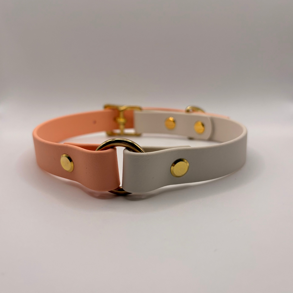 Collier pour chien Bicolore BIOTHANE® - Peach Pastel