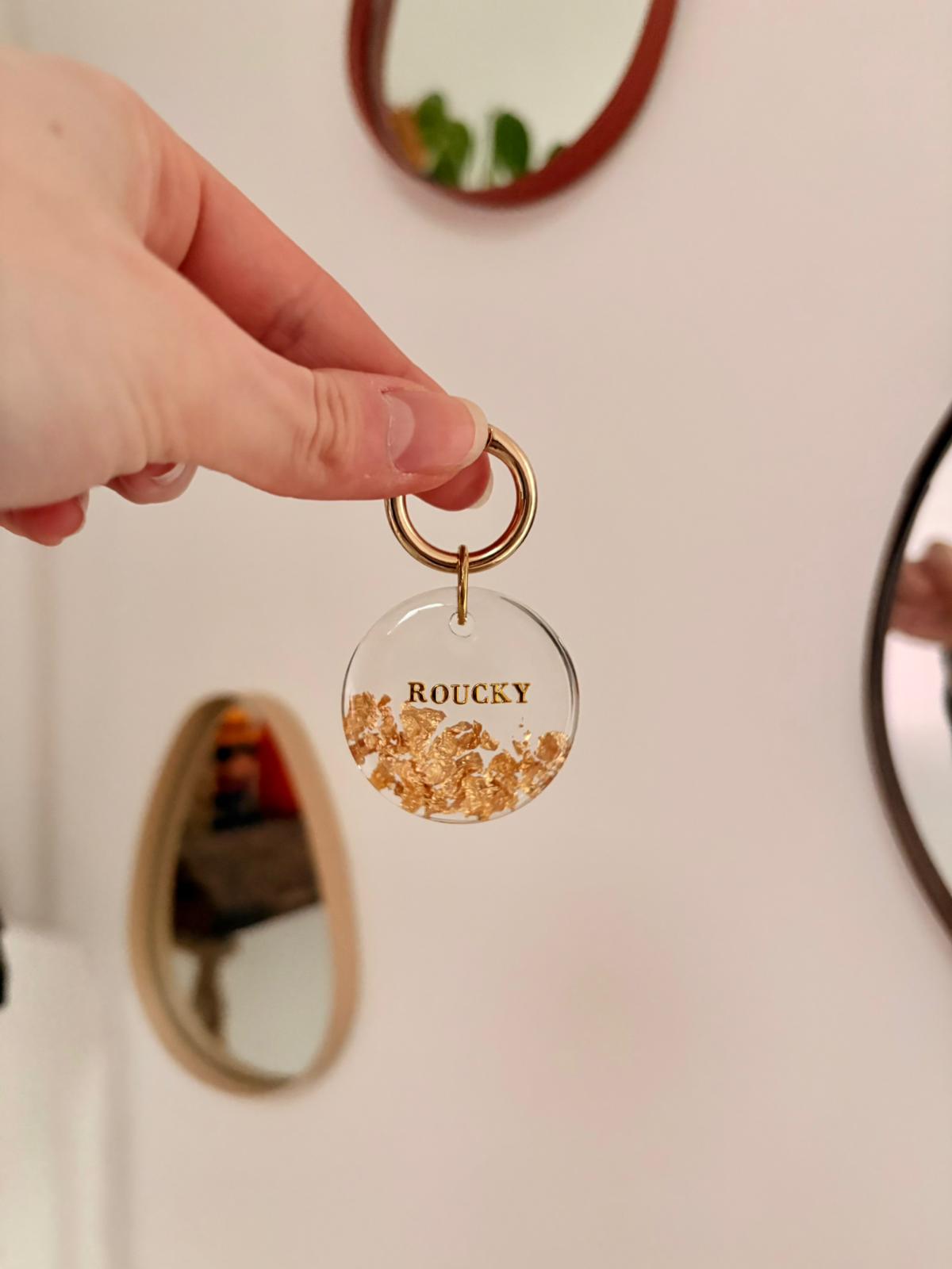 Médaille pour chien personnalisée en résine époxy